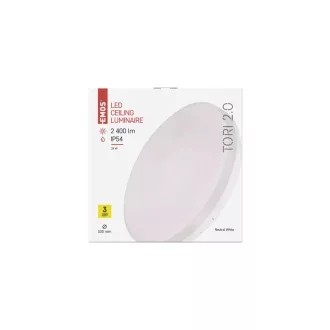   Emos ZM4322 LED Tori mennyezeti lámpa kerek 24W 2400lm IP44 4000K 3év garancia