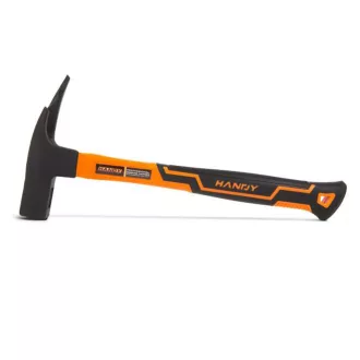   HANDY 10427 Prof. ács kalapács üvegszálas nyéllel, mágn.szegtartóval - 600g, Edzett acél (HRC 48-57)