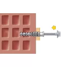 Celo 9X1060MFRSB "MFR" TOKRÖGZÍTŐ DÜBEL+HATLF ITN, ALÁTÉTES CSAVAR A4 INOX 10*60 50db/cs