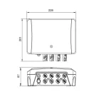 CRS 4P 2 String Tűzeseti DC leválasztó kapcsoló napelemes rendszerekhez 1000VDC 38A CRS005004P0