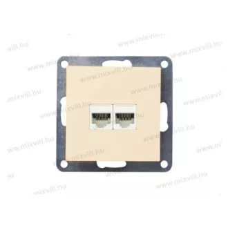 NeoCross krém CAT 5e 2XRJ45 dupla adatátviteli csatlakozó