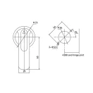 OMU System OMC6160HL1 rotációs hajtókar MCCB kompakt megszakítóhoz 150 mm