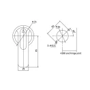 OMU System OMC6630HL1 rotációs hajtókar MCCB kompakt megszakítóhoz 150 mm