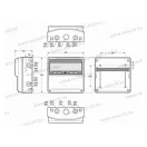 ELO 16/41 Csatlakozó szekrény IBA325 IBA165 2xIBA2+F 3P32AC 3P16AC 2x1P16AC