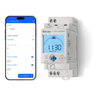   FINDER 12.81.8.230.0000 Asztronómiai digitális kapcsolóóra 1 váltóérintkező