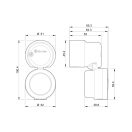 FINDER 18.71.8.230.0002 mozgásérzékelő oldalfalra, mennyezetre beltér, fekete