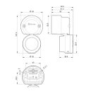 FINDER 18.81.8.230.0002 mozgásérzékelő oldalfalra, mennyezetre, kültéri, fekete