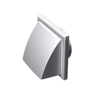   MV 102 V ABS Ereszelem Na 100 csőcsatlakozóval 154x154mm fehér négyszögletes kialakítás