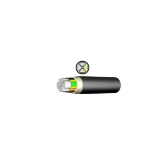NAYY-J 5x16 alumínium földkábel 0,6/1kV fekete