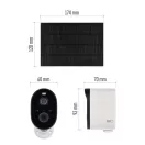 Emos H4073 Wi-Fi IP kamera forgatható GoSmart kültéri akkumulátoros, napelemmel