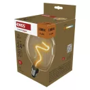 Emos Z50B11 LED izzó E27 A60 4,5W 240lm 1800K meleg fehér flame izzószál vintage 3 év garancia