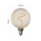 Emos Z50B11 LED izzó E27 A60 4,5W 240lm 1800K meleg fehér flame izzószál vintage 3 év garancia