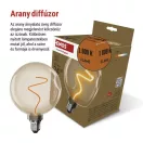 Emos Z50B11 LED izzó E27 A60 4,5W 240lm 1800K meleg fehér flame izzószál vintage 3 év garancia