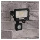 Emos ZS2314B LED reflektor mozgásérzékelővel  10W, fekete, IP54, 1000 lm, 4000K természetes fehér GLARO