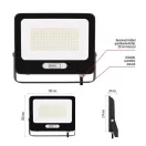 Emos Led reflektor 100W 10000lm 4000K természetes fehér IP65 fekete GLARO ZS2254B 