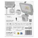 Emos ZS2314W LED reflektor mozgásérzékelővel 10W, fehér, IP54, 1000 lm, 4000K természetes fehér GLARO