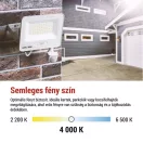 Emos ZS2314W LED reflektor mozgásérzékelővel 10W, fehér, IP54, 1000 lm, 4000K természetes fehér GLARO