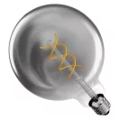 Emos Z58311 füstszínű LED izzó E27 G125 4,5W 180lm 1800K meleg fehér flame izzószál vintage 3 év garancia