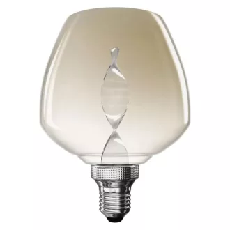   Emos Z59D01 LED izzó E27 S123 3,5W 130lm 1800K meleg fehér flame izzószál vintage 3 év garancia