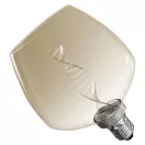 Emos Z59D01 LED izzó E27 S123 3,5W 130lm 1800K meleg fehér flame izzószál vintage 3 év garancia