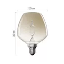 Emos Z59D01 LED izzó E27 S123 3,5W 130lm 1800K meleg fehér flame izzószál vintage 3 év garancia