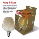 Emos Z59D01 LED izzó E27 S123 3,5W 130lm 1800K meleg fehér flame izzószál vintage 3 év garancia