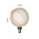 Emos Z5CS11 LED izzó E27 G130SRA 4W 220lm 1800K meleg fehér flame izzószál vintage 2 év garancia