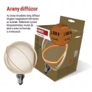 Emos Z5CS11 LED izzó E27 G130SRA 4W 220lm 1800K meleg fehér flame izzószál vintage 2 év garancia