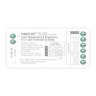 MiBoxer SR2-2 CCT és dimmer vezérlő 2.4GHz