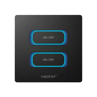 MiBoxer ESW2B dupla panel kapcsoló Wifi 2.4G fekete