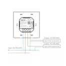 MiBoxer ESW2B dupla panel kapcsoló Wifi 2.4G fekete