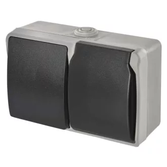 Emos A1396.2 ALJZAT + VÁLTÓKAPCSOLÓ NO.6 IP44 SCHUKO