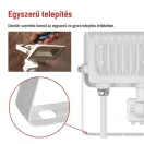 Emos ZS2324W LED REFLEKTOR GLARO 20W 2000LM IP54 NW W PIR