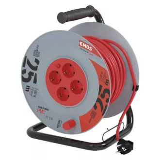 Emos P09225M KÁBELDOB 4ALJZAT 25M 2,5MM PVC S