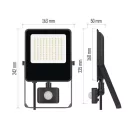 Emos ZS2943 #LED FLOODLIGHT VISIO 50W 7500LM IP54 NW PIR