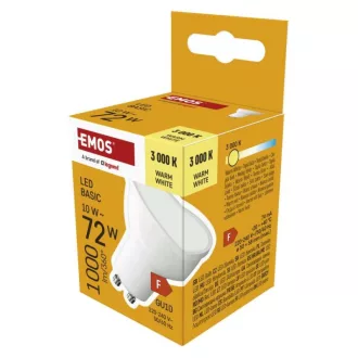 Emos ZL8F52 #LED BASIC MR16 10W(72W) 1000lm GU10 WW
