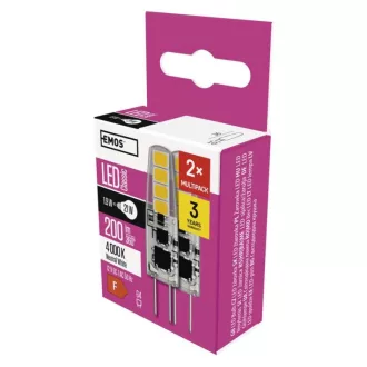 Emos ZQ8621.2 LED CLASSIC JC 1.9W21W 200lm G4 NW 2DB