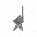 OMU system MDC3-150 X kereszt földelés bevezető szonda 50x50x3mm 1500mm keresztföldelő, nem hegeszt