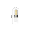 Emos ZQ9D14 #LED CLS JC 2,5W(32W) 350lm G9 CW