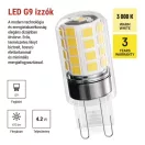 Emos ZQ9E22.2 #LED CLS JC 4,2W(40W) 470lm G9 WW 2PC