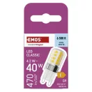 Emos ZQ9E24 #LED CLS JC 4,2W(40W) 470lm G9 CW
