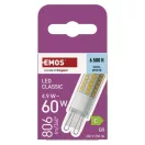 Emos ZQ9C44 LED CLASSIC JC 4,9W(60W) 806lm G9 CW