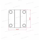 MGKS-02/16/20 AA AiSi-430 W091mm x Multikapocs 16mm - 20mm köracél összekötéséhez rozsdamentes V4A