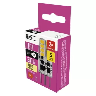 Emos ZQ8620.2 LED CLASSIC JC 1.9W21W 200lm G4 WW 2DB