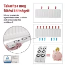 EMOS P56PR2 Radiátor fűtéserősítő ventilátor szett - DUO, fehér