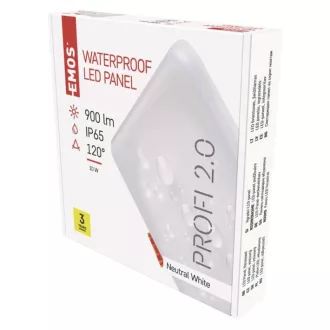   EMOS ZV2132 LED panel VIXXO beépíthető 10W 900lm IP65 természetes fehér