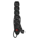 Emos PC1621R ELOSZTÓ 6 ALJZAT KAPCS 1.5m 1.5mm 16A FEKETE SCH