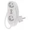 Emos P0221U ELOSZTÓ 2 ALJZAT +USB A+C 1.5m 1.5mm FEHÉR SCH