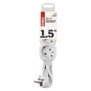 Emos P0321 ELOSZTÓ 3 ALJZAT 1.5m 1.0mm 16A FEHÉR SCH