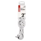 Emos P0322 ELOSZTÓ 3 ALJZAT 2m 1.0mm 16A FEHÉR SCH